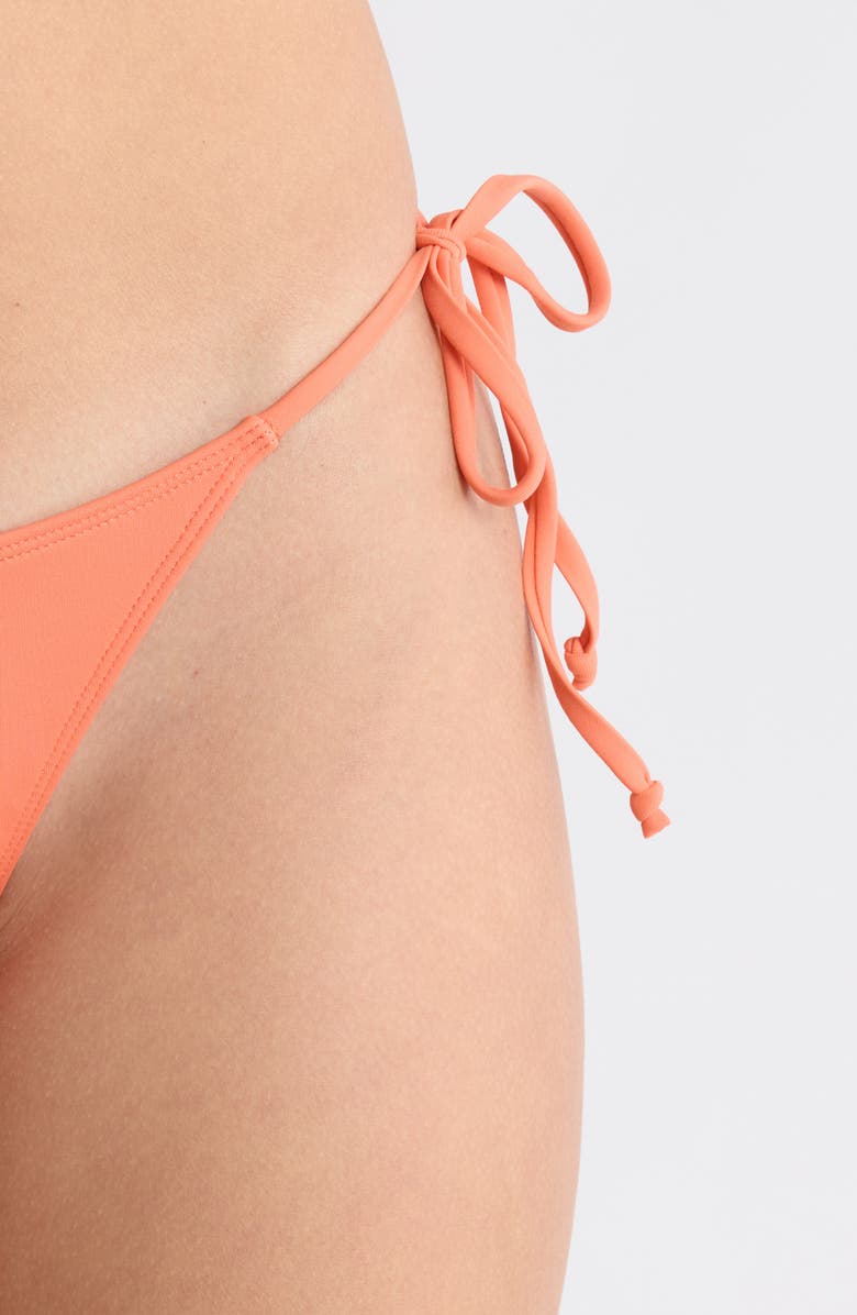 PacSun Ari Side Tie Bikini Bottoms, Alternate, color, Coral