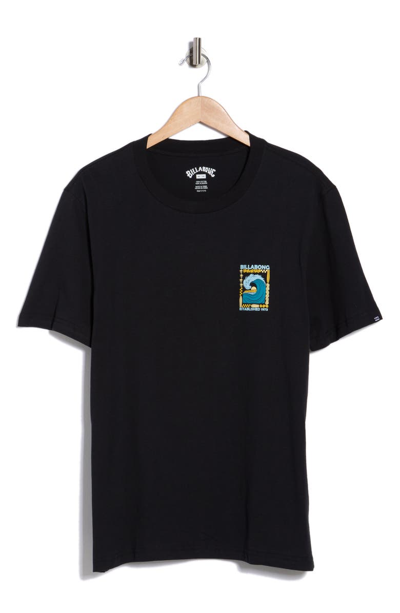 Billabong Skull Lineart Graphic T-Shirt, Alternate, color, Black