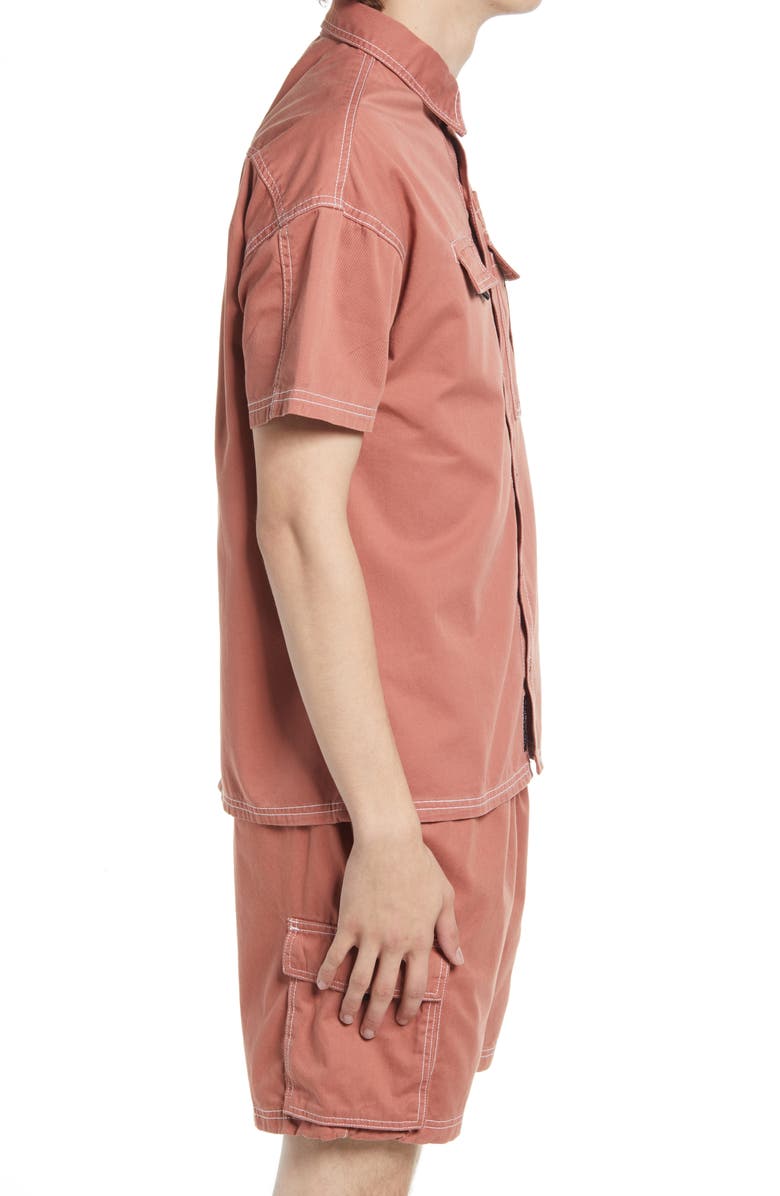 Native Youth Washed Cotton Button Down Shirt, Alternate, color,