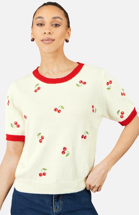 100% Cotton Crew Neck Knitted Top