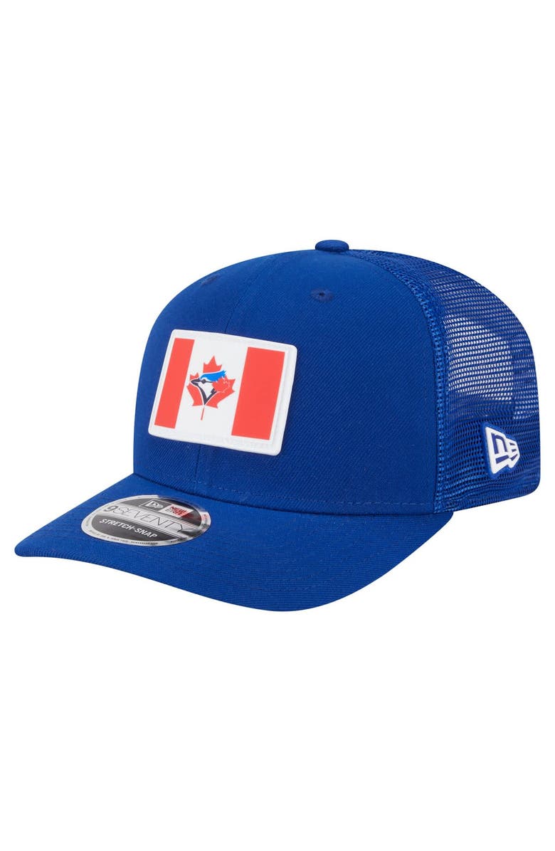 New Era Men's New Era Royal Toronto Blue Jays Flag 9SEVENTY Stretch-Snap Hat, Main, color, Royal