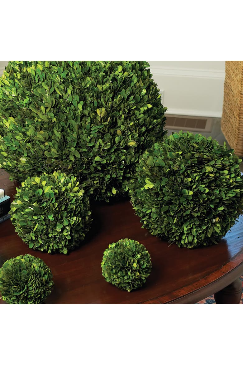 Boxwood Ball Faux (Fake) 12", Alternate, color, Green
