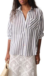 Marine Layer Jane Relaxed Stripe Shirt