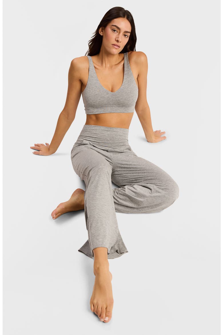Butter Comfy Bralette, Alternate, color, HEATHERED GRAY