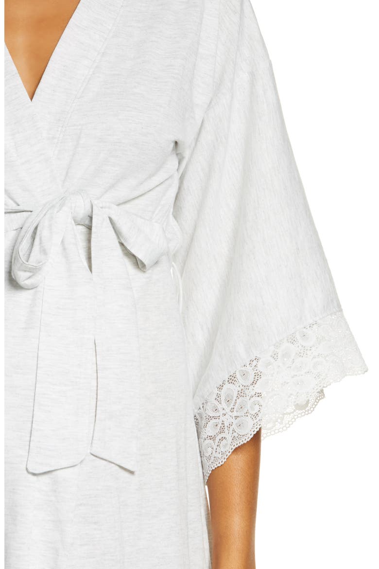 Tallulah Maternity/Nursing Robe, Alternate, color, LIGHT GREY MARL