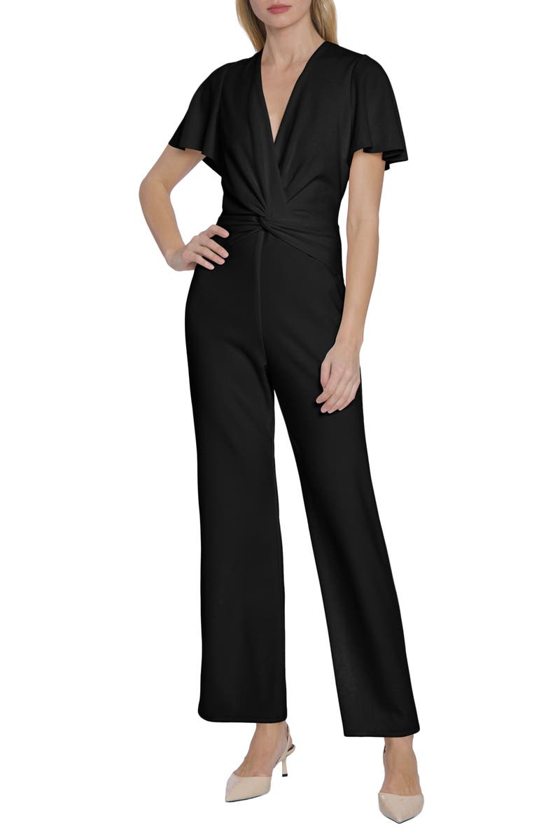 Maggy London Flutter Sleeve Jumpsuit, Alternate, color, 