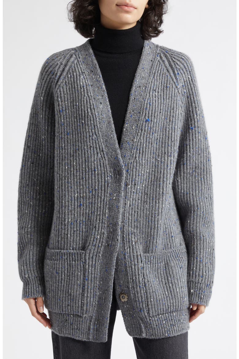 Norah Cashmere Donegal Rib Cardigan, Alternate, color, CAIRNGORM DONEGAL