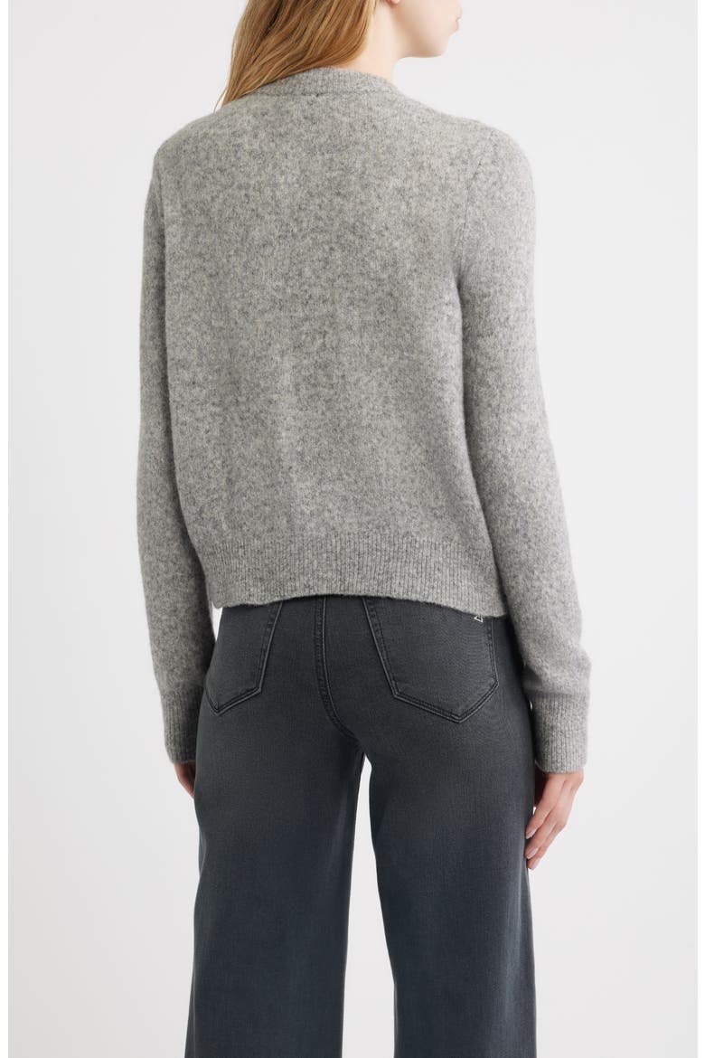 Millie Embroidered Cardigan, Alternate, color, GREY FLORA