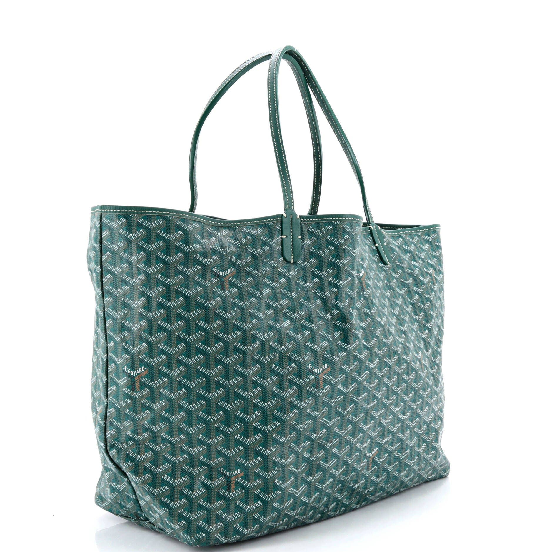 Pre-Owned Goyard Saint Louis Tote Coated Canvas GM, Alternate, color, Green