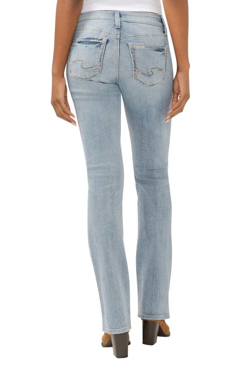 Silver Jeans Co. Suki Curvy Mid Rise Slim Bootcut Jeans, Alternate, color, Blue Grass