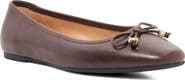Dune London Hennie Leather Ballet Flat
