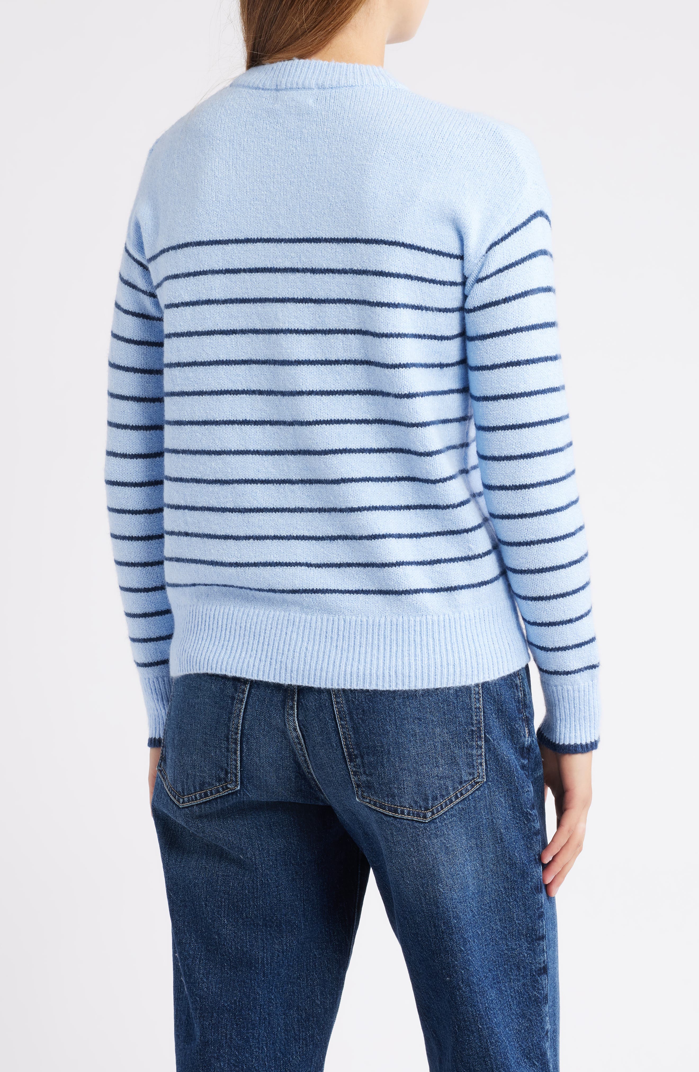Stripe Relaxed Fit Sweater - image 2