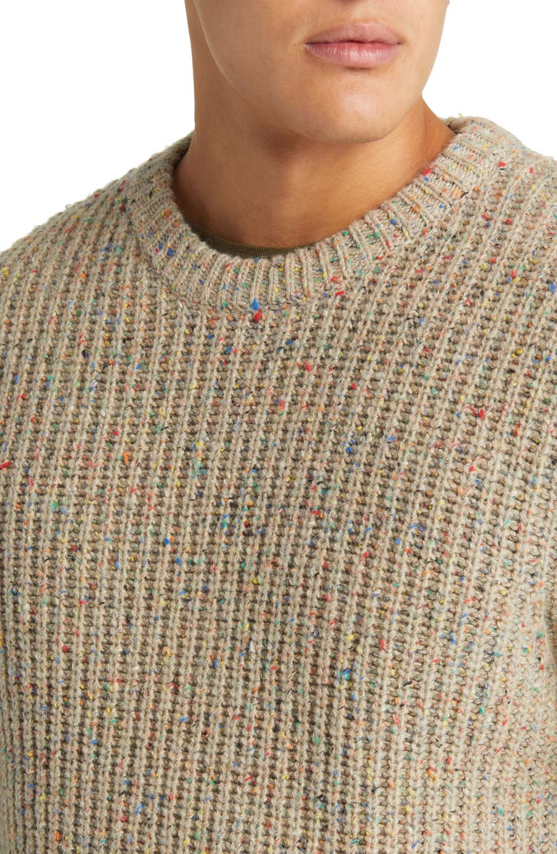 Schott NYC Donegal Wool Blend Sweater, Alternate, color, Tan