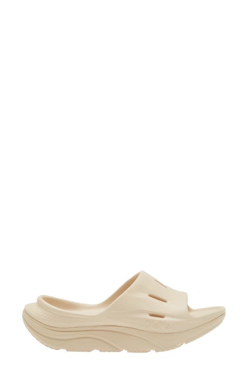 Hoka Gender Inclusive Ora Recovery Slide 3 Sandal In Sand