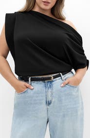 City Chic Imani Asymmetric Knit Top