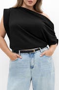 City Chic Imani Asymmetric Knit Top