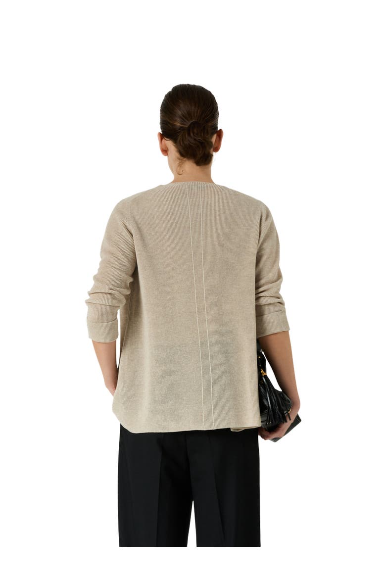Lorina Open Front Cardigan, Alternate, color, Natural