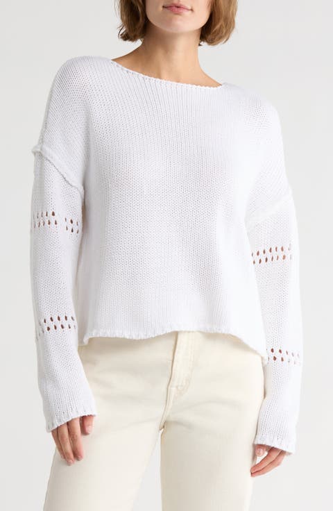 Open Stitch Detail Sweater