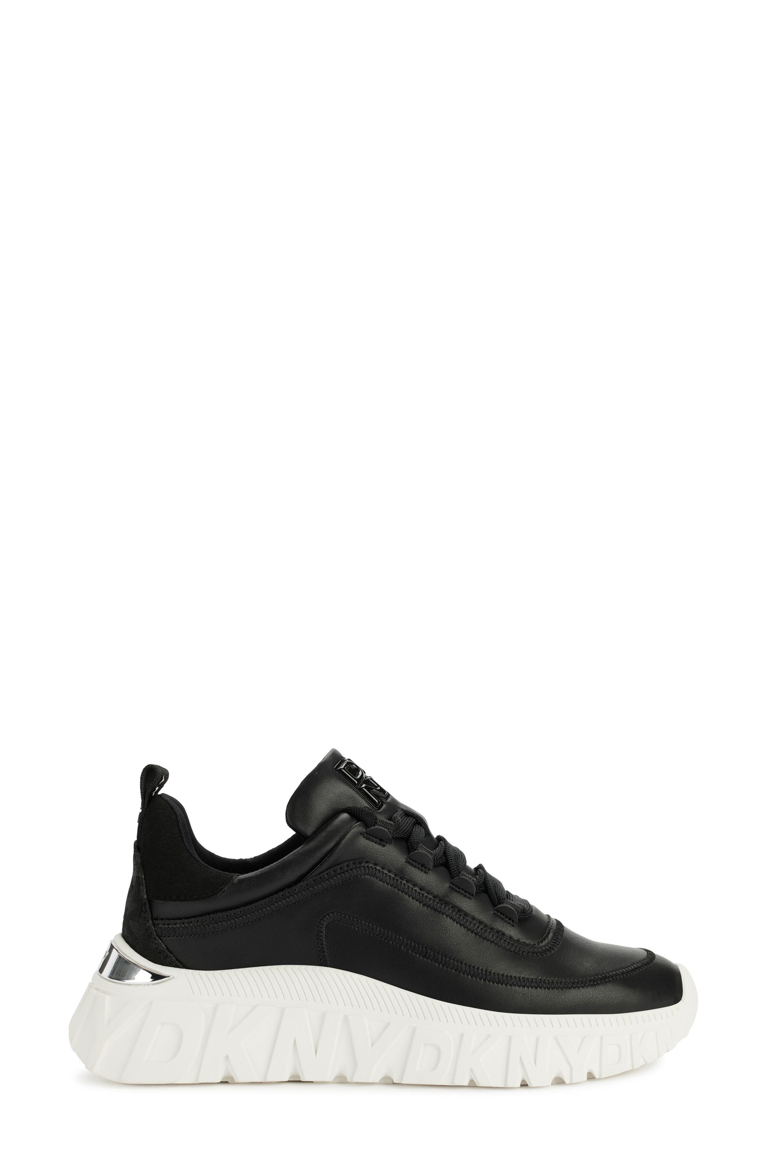 DKNY Lacombe Platform Sneaker, Alternate, color, Black