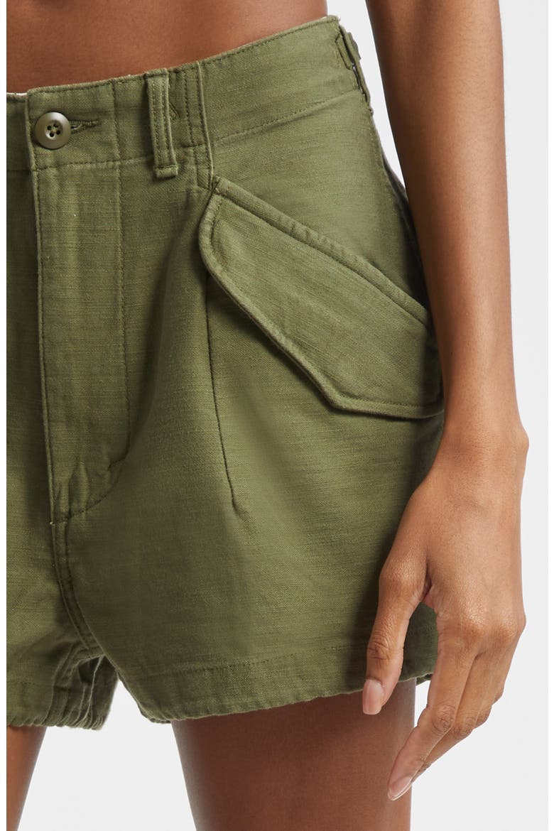 Marianne Cargo Shorts, Alternate, color, OLIVE SATEEN