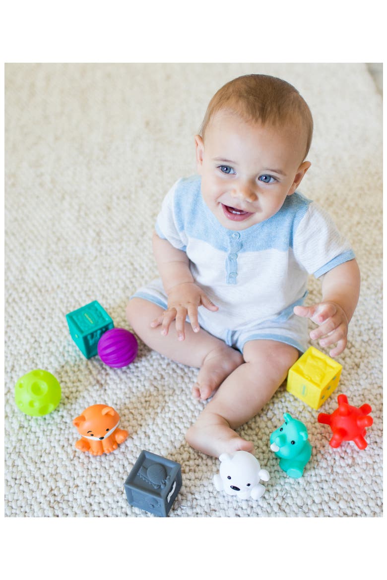 Tub O' Toys 9-Piece Infant Sensory Toy Set, Alternate, color, MULTI
