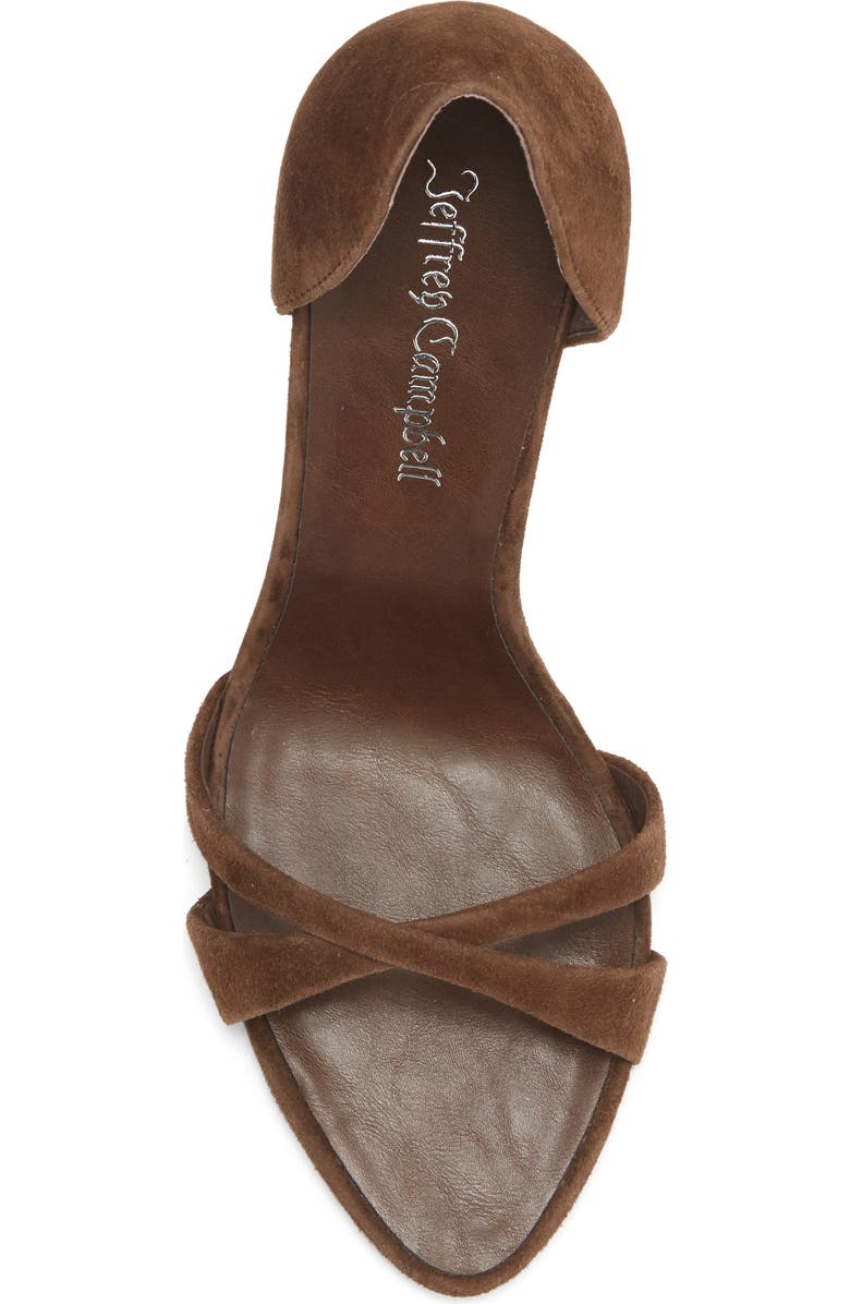 Jeffrey Campbell Graciela Sandal, Alternate, color, Brown Suede