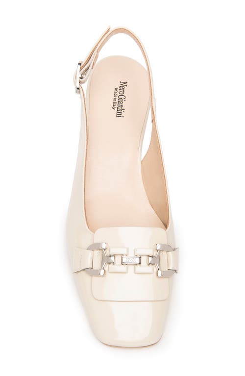 Nerogiardini Slingback Bit Loafer Pump In Latte