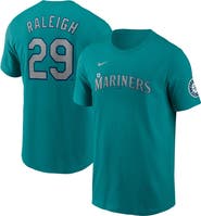 Nike Men's Nike Cal Raleigh Aqua Seattle Mariners Fuse Name & Number Inline T-Shirt