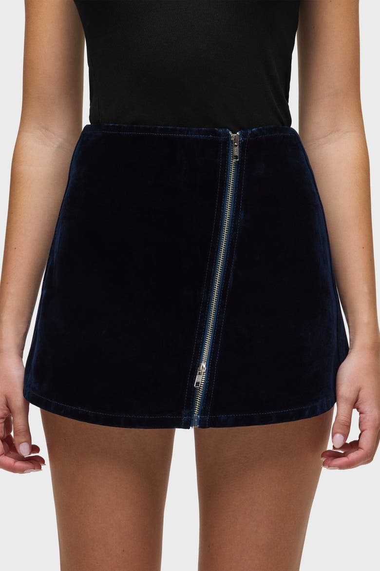 Mini Wrap Skort, Alternate, color, Indigo Flocking