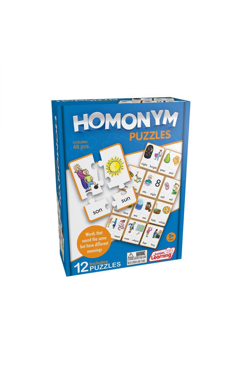 Junior Learning Homonym Puzzles, Main, color, Multicolored