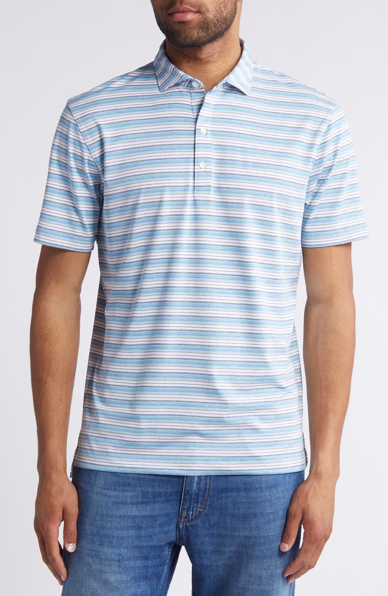 johnnie-O Tyson Stripe PREP-FORMANCE Polo, Main, color, 