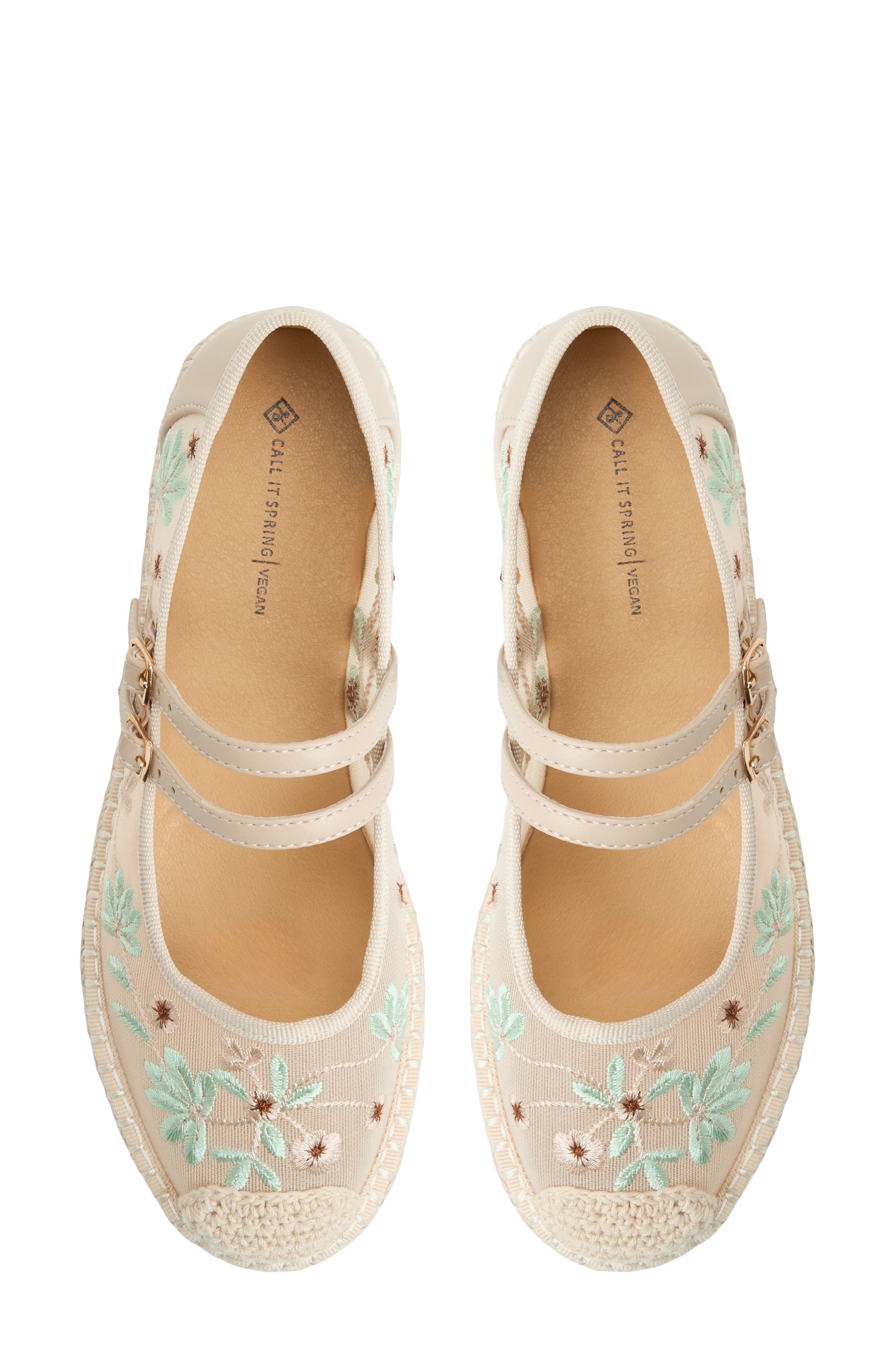 Call It Spring By Aldo Daffney Platform Mary Jane Flat, Alternate, color, Beige