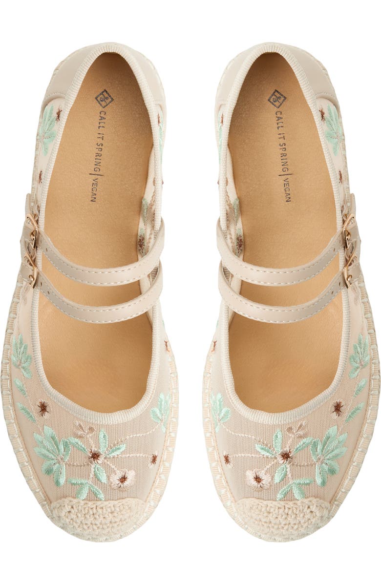 Call It Spring By Aldo Daffney Platform Mary Jane Flat, Alternate, color, Beige
