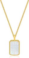 LA MENO Zodiac Double Sided Pendant Necklace