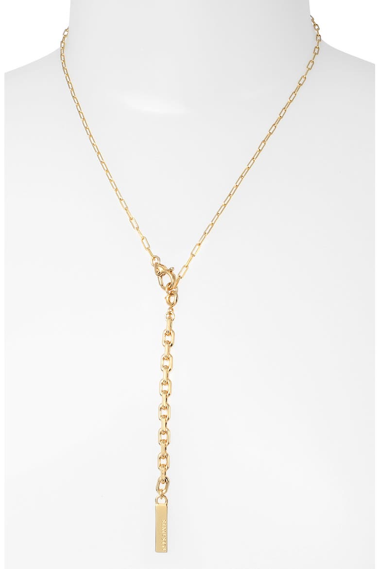 Paper Clip Convertible Chain Necklace, Alternate, color, GOLD