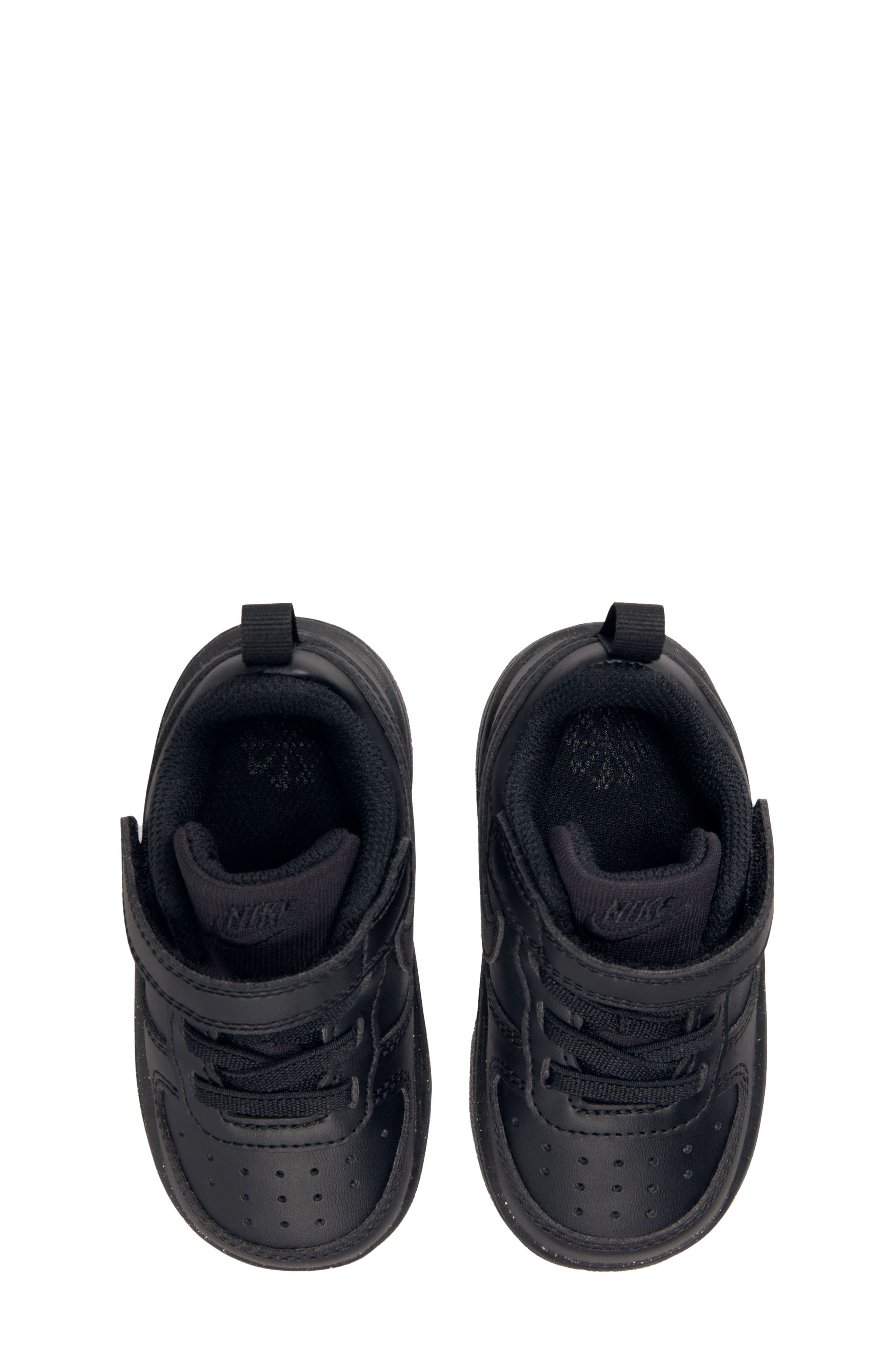 Nike Kids' Court Borough Low Recraft Sneaker, Alternate, color, Black/ Black/ Black