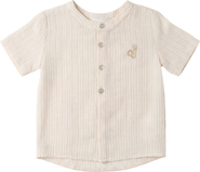 Charlotte & George Striped Short Sleeve Button Up Shirt