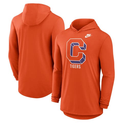 Men
s Nike Orange Clemson Tigers Legacy Tri-Blend Dri-FIT Long Sleeve Hoodie T-Shirt