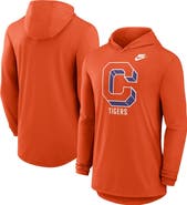 Nike Men's Nike Orange Clemson Tigers Legacy Tri-Blend Dri-FIT Long Sleeve Hoodie T-Shirt