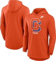 Nike Men's Nike Orange Clemson Tigers Legacy Tri-Blend Dri-FIT Long Sleeve Hoodie T-Shirt