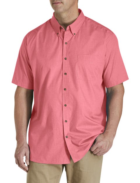 Big & Tall Easy-Care Solid Sport Shirt