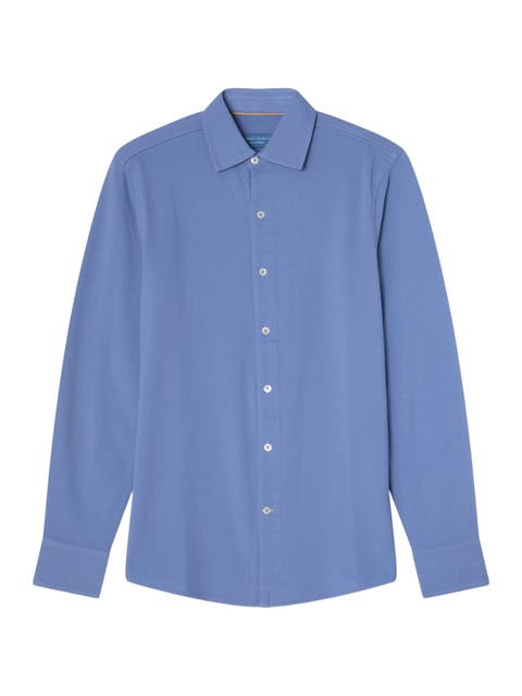 Foster Long Sleeve Pique Knit Shirt