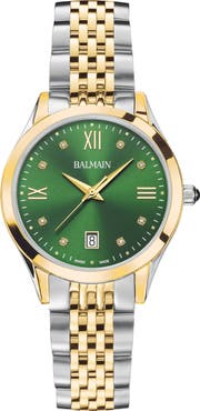 Balmain Classic R Diamond Bracelet Watch, 34mm