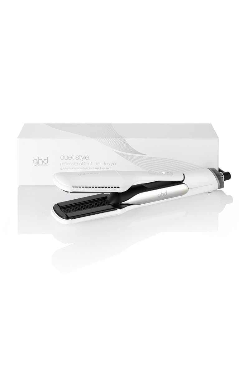 Duet Style 2-in-1 Hot Air Styler, Alternate, color, WHITE
