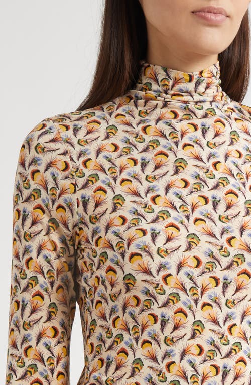 Ulla Johnson Aurelia Funnel Neck Jersey Sweater In Multi