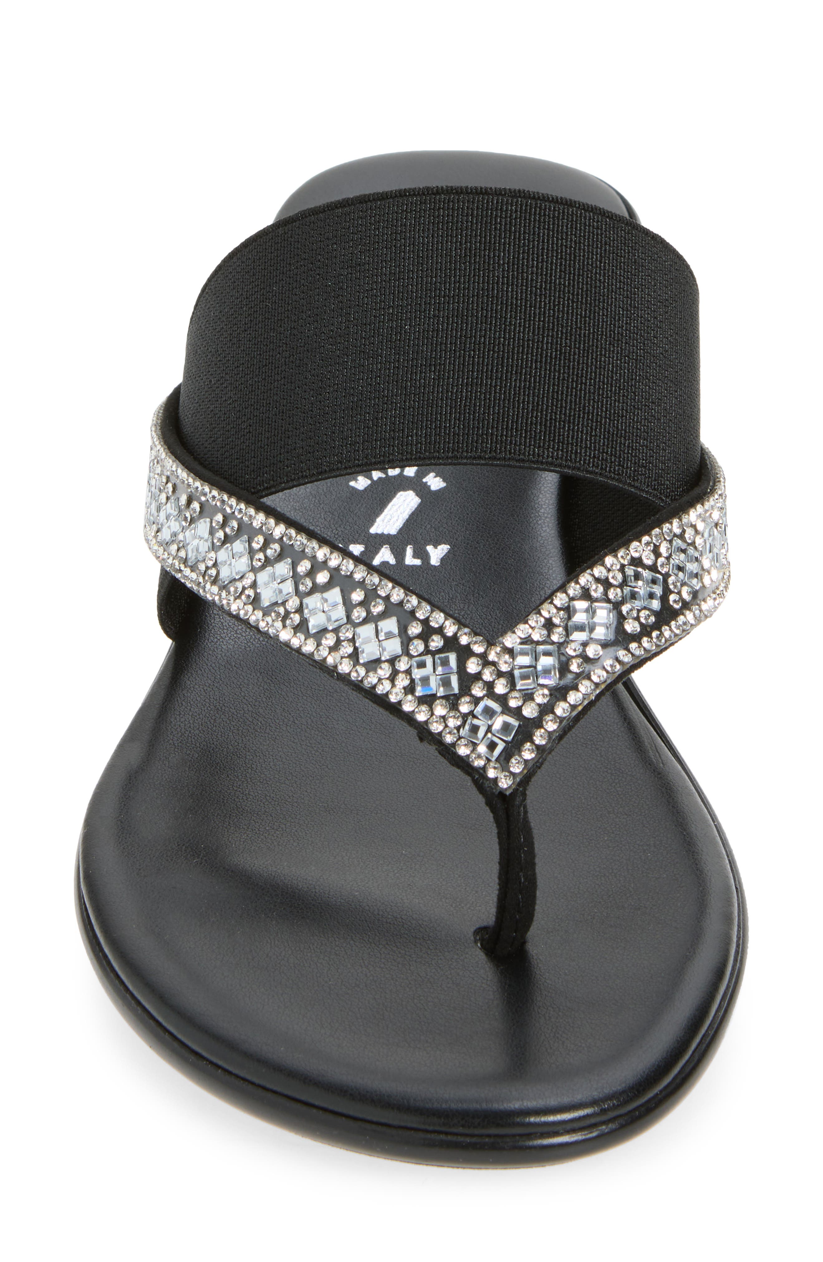 Calver Wedge Sandal, Alternate, color, BLACK