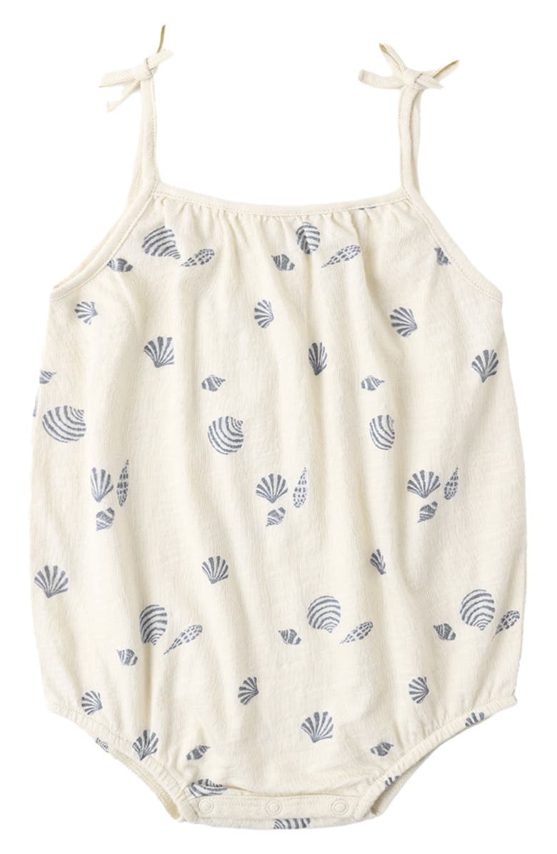Rylee + Cru Nala Seashell Romper, Alternate, color, Natural