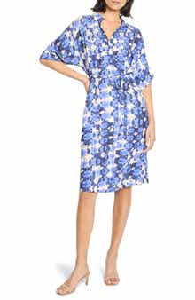 NIC+ZOE Devon Shibori Stone Tie Belt Dress