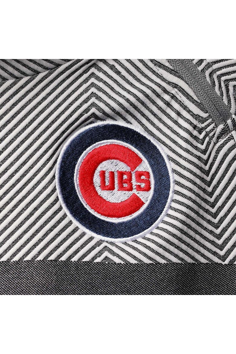 Women's Levelwear Gray Chicago Cubs Verse Asymmetrical Raglan Tri-Blend Quarter-Zip Jacket, Alternate, color, Gray