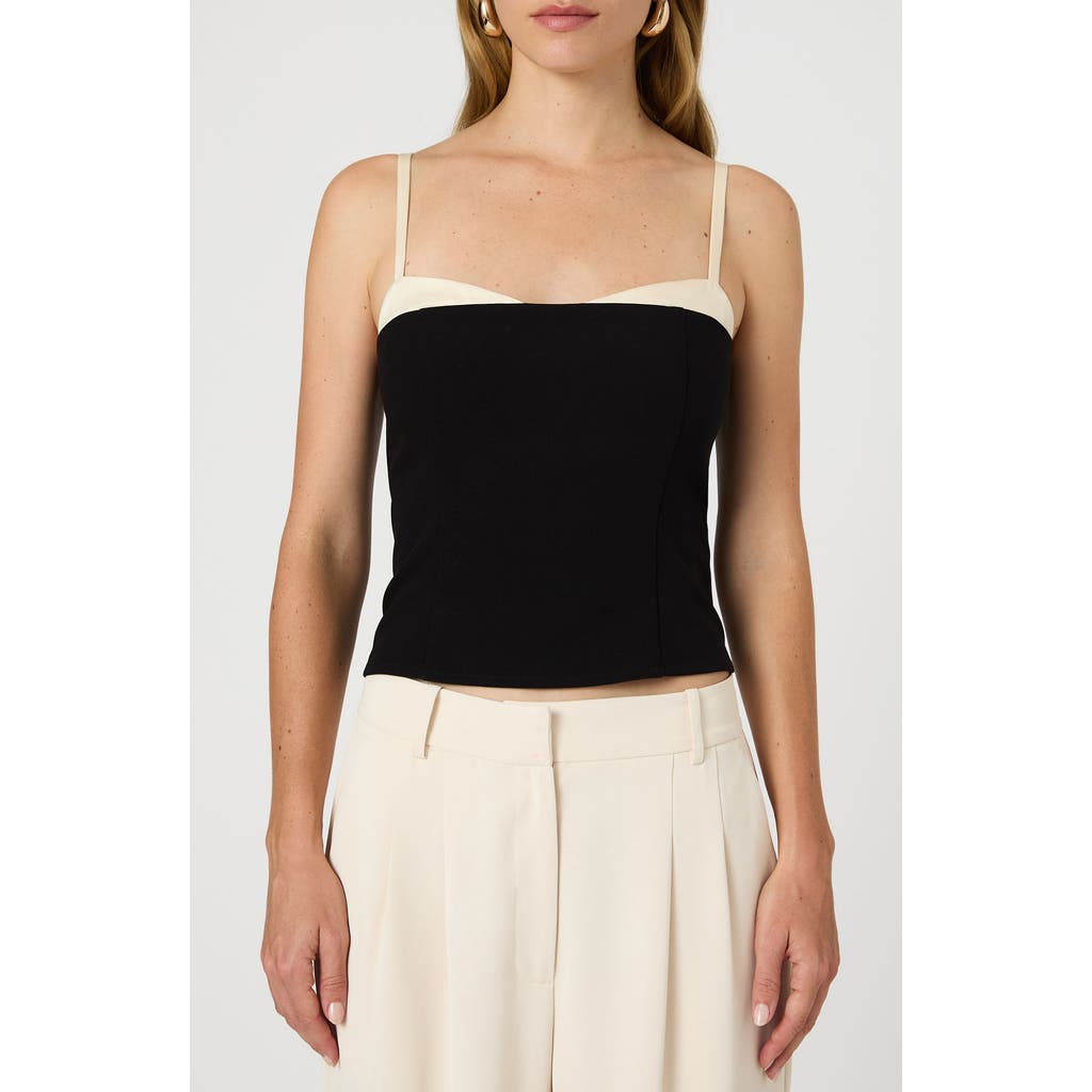 French Connection Womens Button Down Solid Strapless Top In White